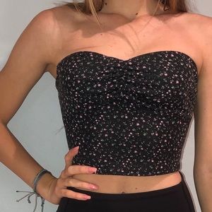 floral tube top
